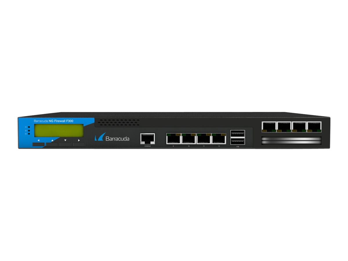 Barracuda NextGen Firewall F-Series F300 - firewall - with 1 year Energize Updates and Instant Replacement