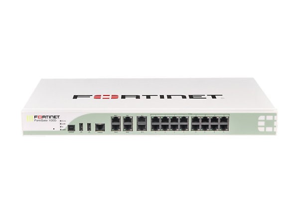 Fortinet FortiGate 100D - security appliance - with 3 years FortiCare 8X5 Enhanced Support + 3 years FortiGuard