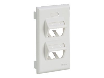 Panduit MINI-COM Ultimate ID Sloped Snap-on Faceplate - faceplate