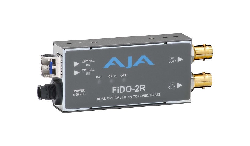 AJA FiDO-2R Dual Channel Fiber to SDI - video extender