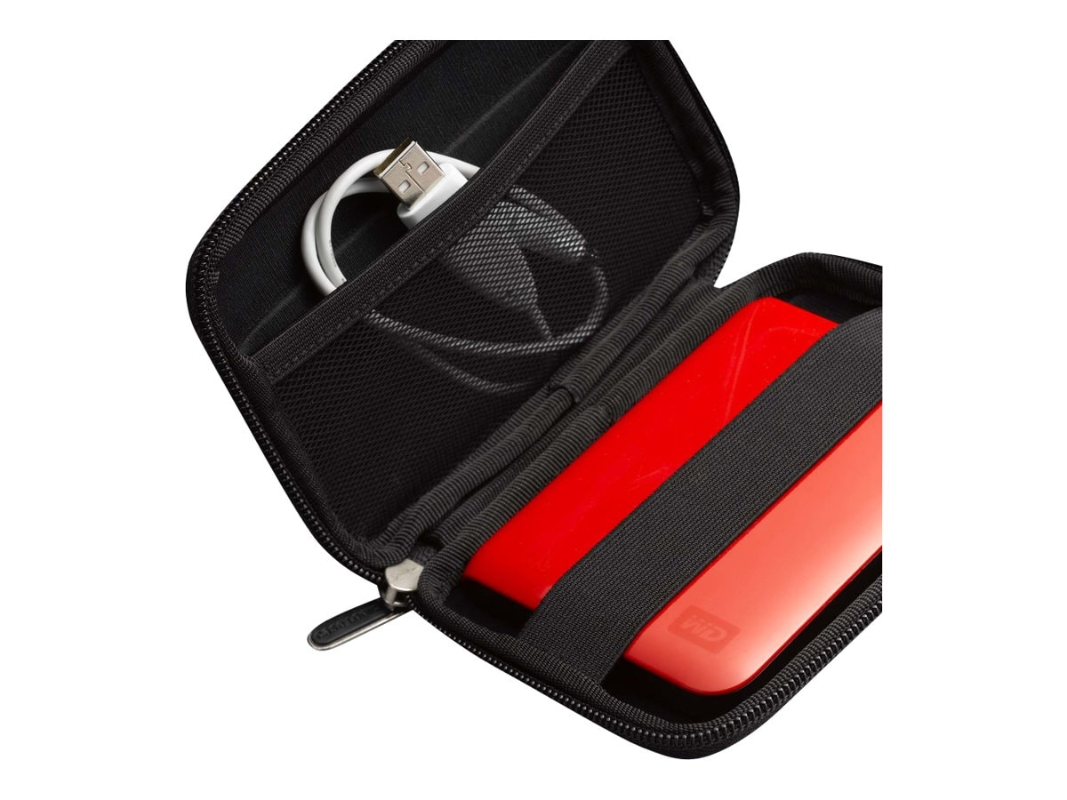 Case Logic QHDC-101 Portable EVA Hard Drive Case - Black 3.75 x 1.6 x 5.75  in