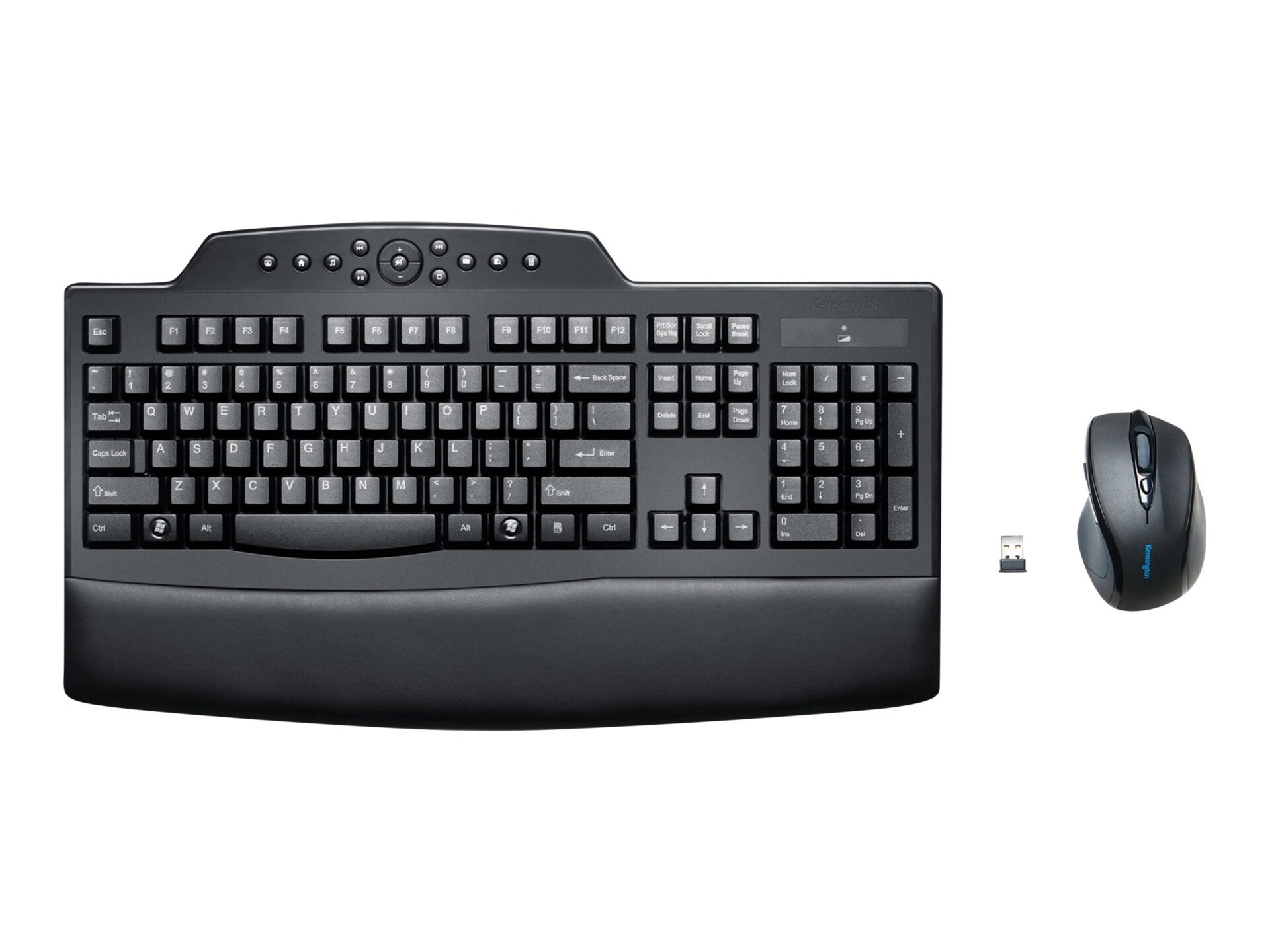 Kensington Pro Fit Wireless Comfort Desktop Set - keyboard and mouse set - US - black