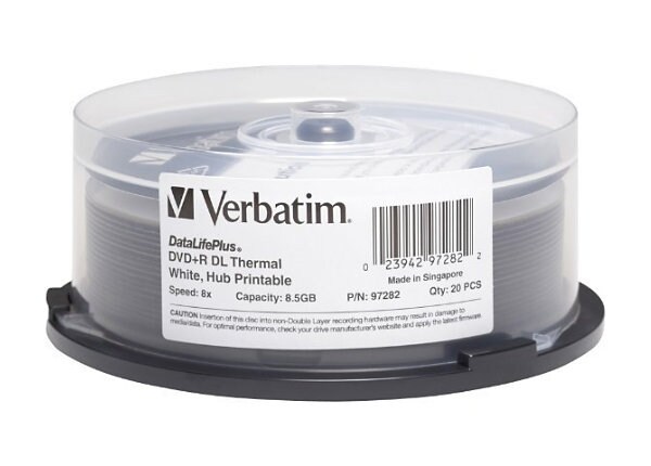 Verbatim - DVD+R DL x 20 - 8.5 GB - storage media