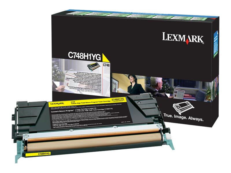 Lexmark C748 High Yield Return Program Toner Cartridge - Yellow
