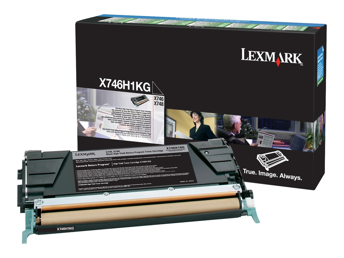 Lexmark X746, X748 High Yield Return Program Toner Cartridge - Black