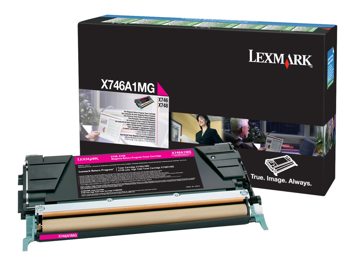 Lexmark X746A1MG - magenta - original - toner cartridge - LCCP, LRP