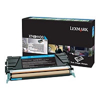 Lexmark X748 High Yield Return Program Toner Cartridge - Cyan