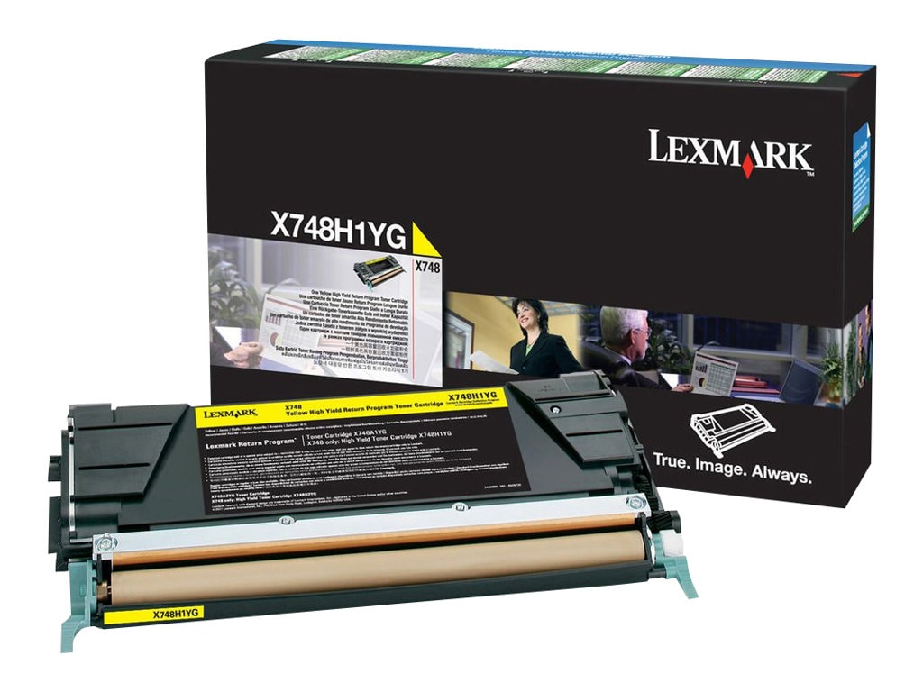 Lexmark X748 High Yield Return Program Toner Cartridge - Yellow