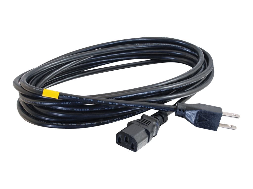 C2G 6ft Premium Universal Power Cord - 14 AWG - NEMA 5-15P to IEC320C13