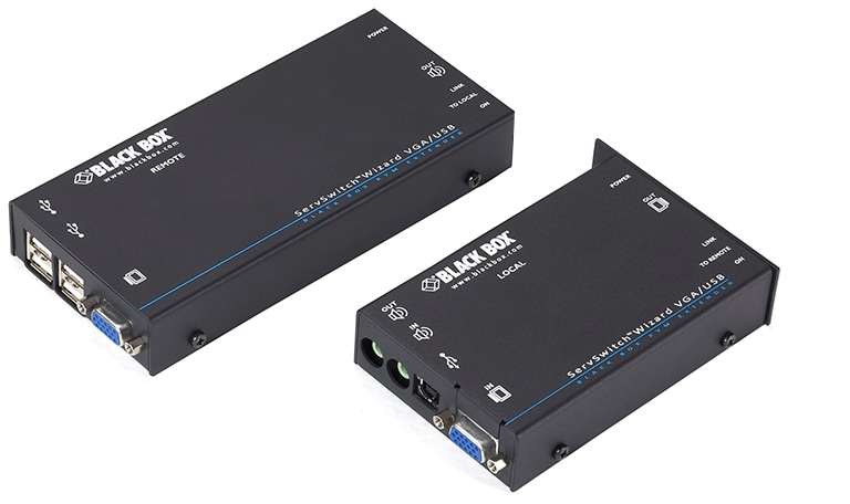 Black Box ServSwitch Wizard KVM USB Extender with Audio - video/audio/USB  extender - TAA Compliant