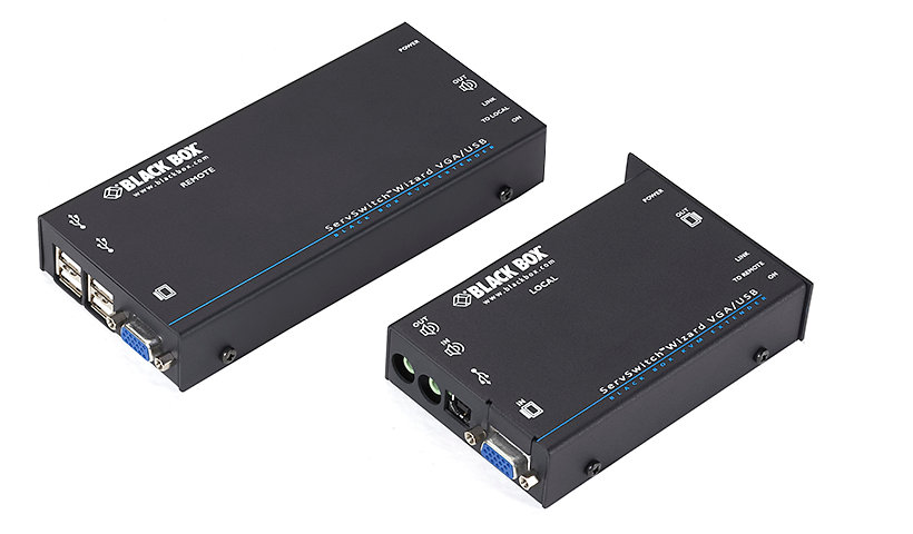 Black Box ServSwitch Wizard KVM USB Extender with Audio - video/audio/USB extender - TAA Compliant