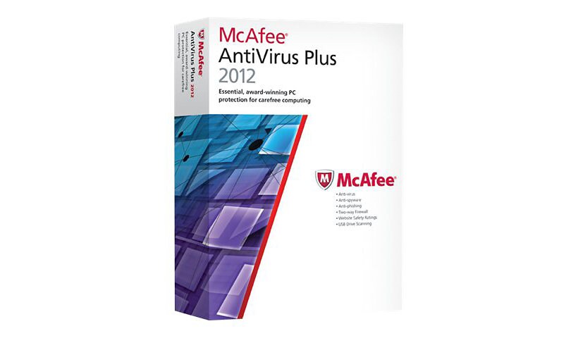 McAfee AntiVirus Plus 2012 - box pack (1 year) - 3 PCs