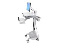 Ergotron StyleView EMR Cart with LCD Arm, LiFe Powered cart - for LCD display / keyboard / mouse / CPU / notebook /