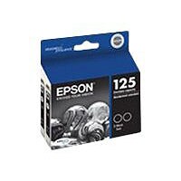 Epson 125 - 2-pack - black - original - ink cartridge