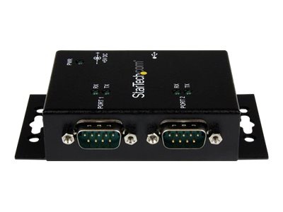 Thumbnail 5 of 11 for StarTech.com USB to Serial Adapter - 2 Port - Wall Mount - Din Rail Clips - Industrial - COM Port Retention - FTDI TAA