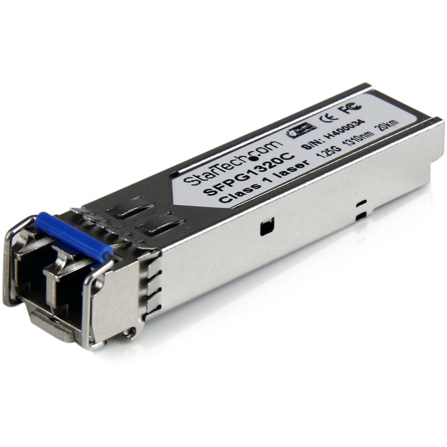 StarTech.com Cisco GLC-LH-SMD Compatible SFP Module - 1000BASE-LH - 1GbE SMF Transceiver 20km