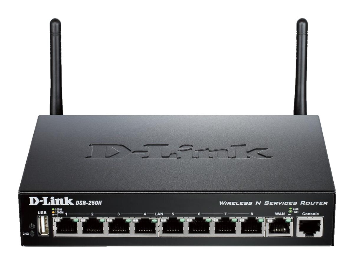 D-Link Unified Services Router DSR-250N - wireless router - 802.11b/g/n - d