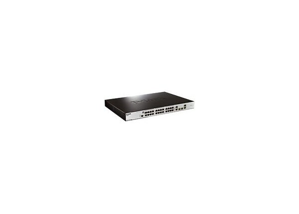 D-Link xStack DES-3200-28P - switch - 24 ports - managed - rack-mountable