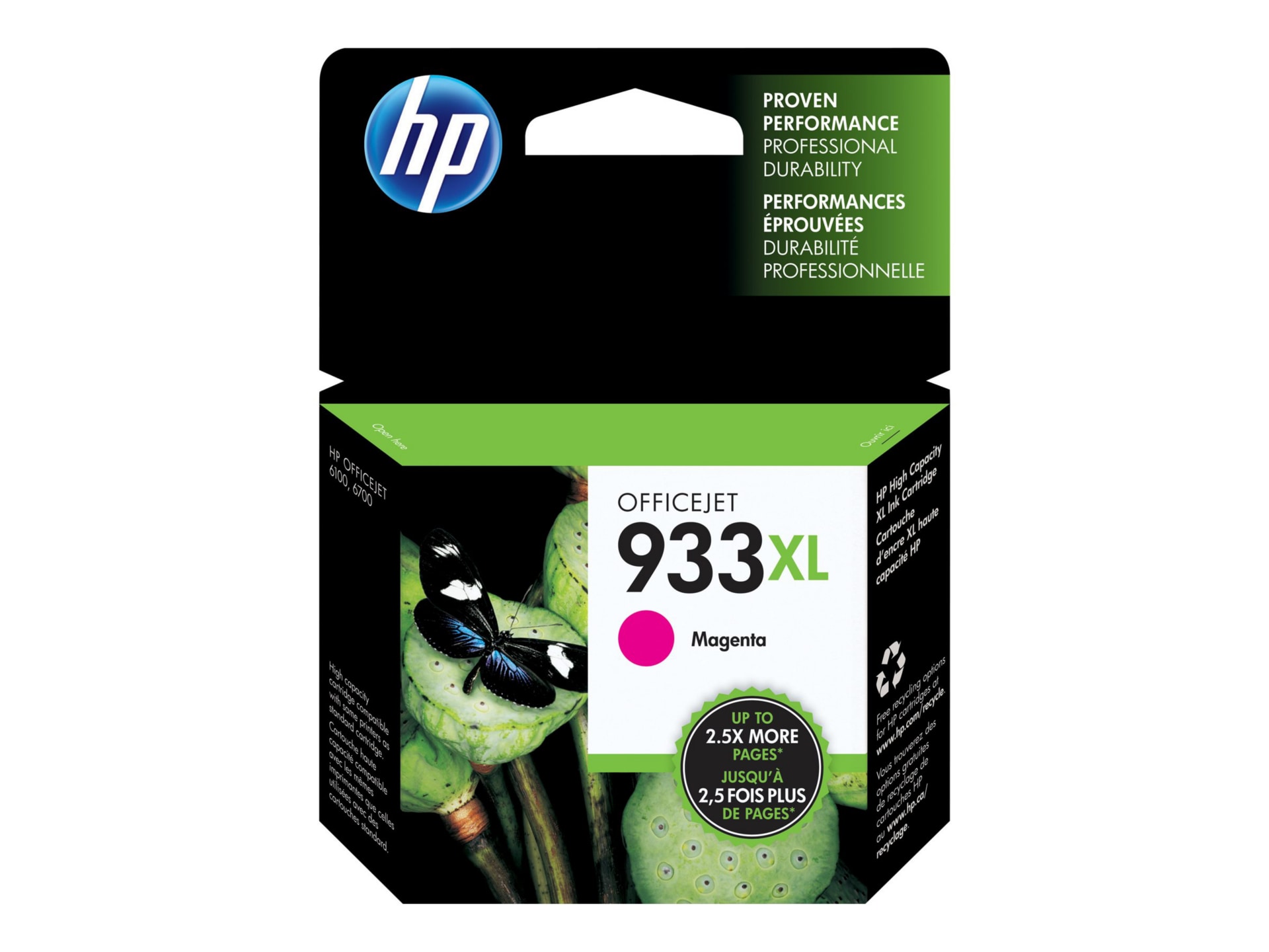 HP 933XL Original High Yield Inkjet Ink Cartridge - Magenta - 1 / Pack
