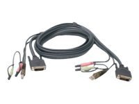 IOGEAR 6' DVI-D KVM CABLE USB/AUDIO