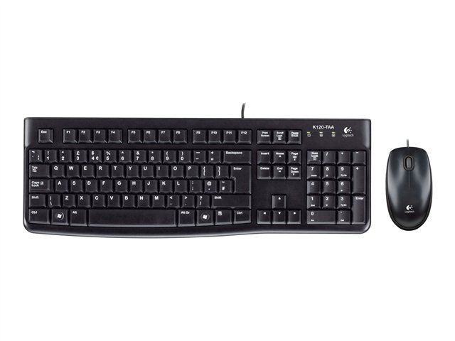 Logitech Desktop MK120-TAA - keyboard and mouse set