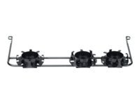 Panduit Cable Managers - Rear Tray - Steel - 2U - Black - Rack Mount