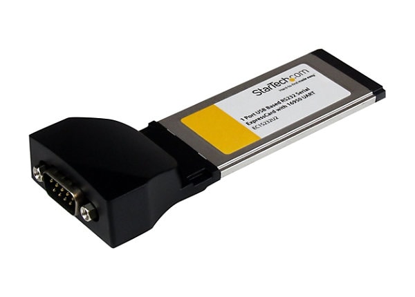 StarTech.com 1 Port ExpressCard to RS232 DB9 Serial Adapter Card USB Based - serial adapter