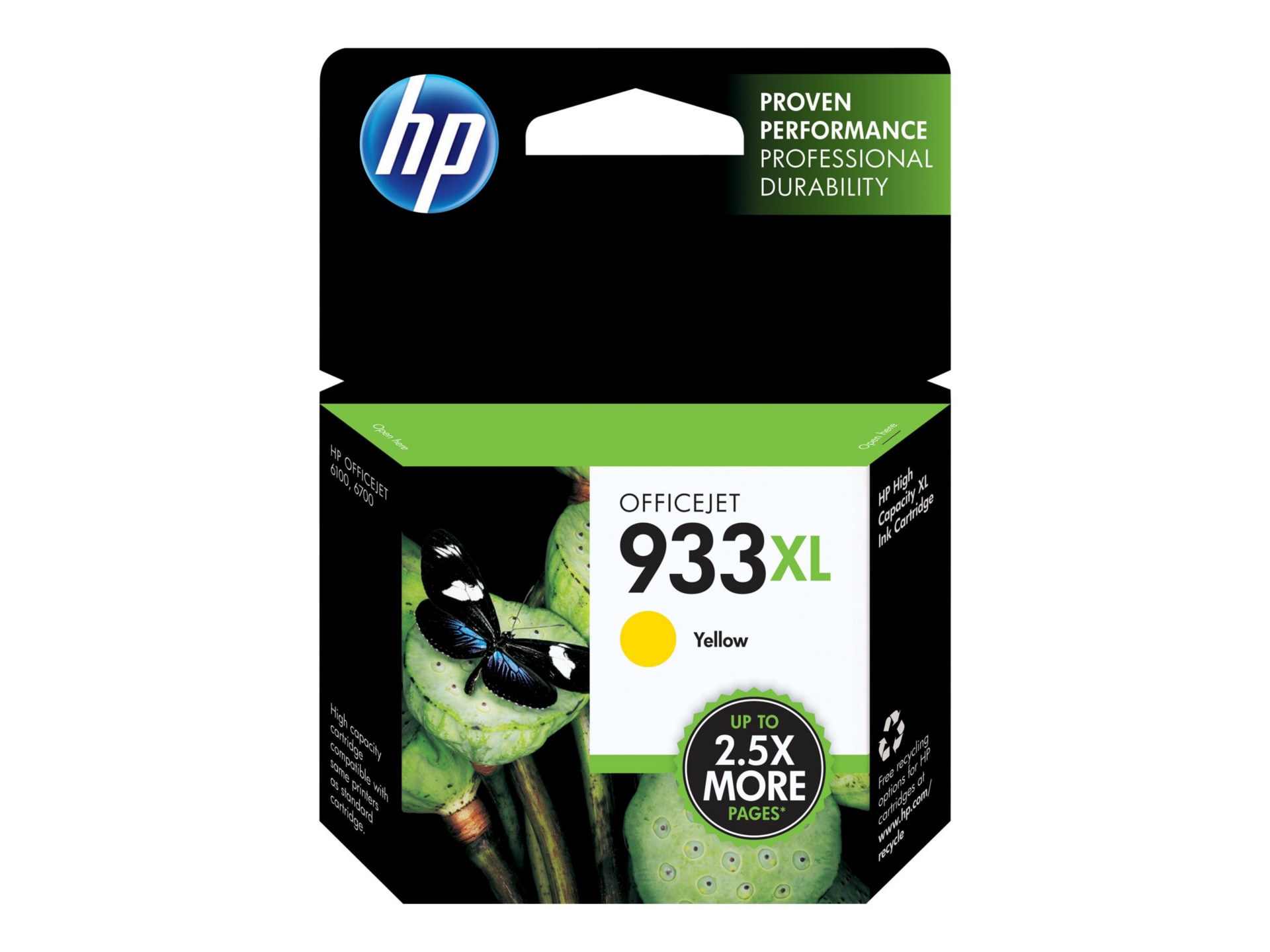 HP 933XL Original Inkjet Ink Cartridge - Yellow - 1 Pack