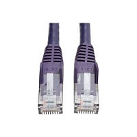 Tripp Lite 10ft Cat6 Gigabit Snagless Molded Patch Cable RJ45 Purple 10'