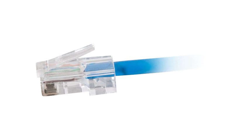 C2G Cat5e Non-Booted Plenum-Rated Unshielded (UTP) Network Patch Cable - patch cable - 50 ft - blue