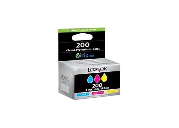 LEXMARK RP 200 INK CMY 3PK                        
