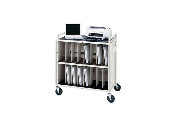 Bretford Basics Pre-Assembled Notebook Storage Cart LAPTG15ESA-RN - cart