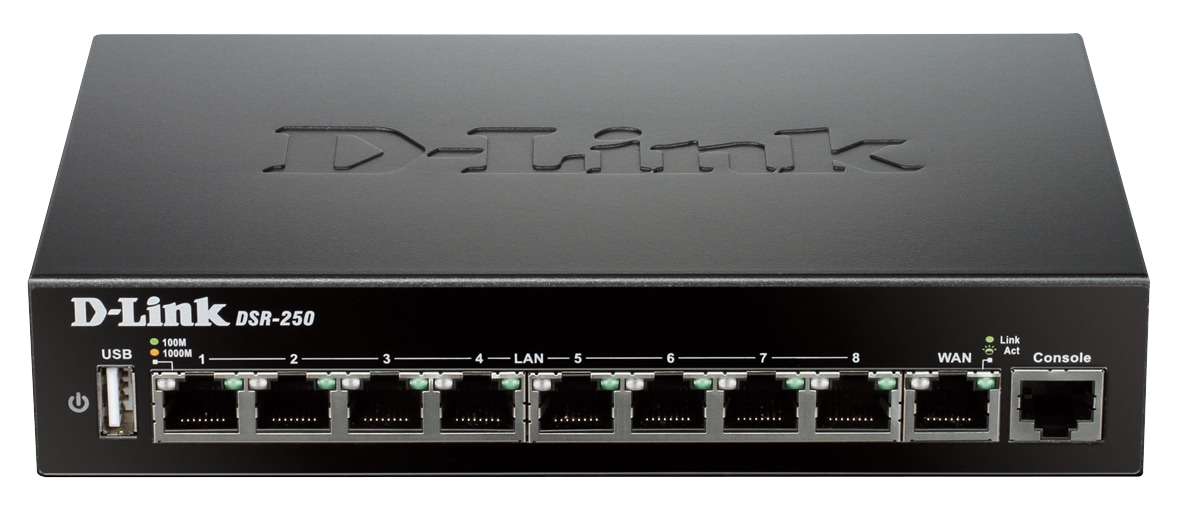D-Link Unified Services Router DSR-250 - router - desktop