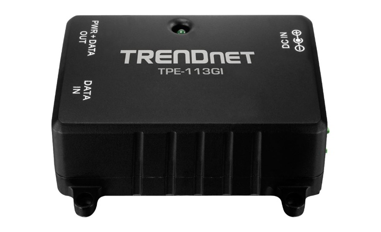 TRENDnet GIGA パワーオーバーイーサネット(PoE)インジェクターTPE-113GI Gigabit Power over Ethernet (PoE) Injector - TRENDnet TPE-113GI