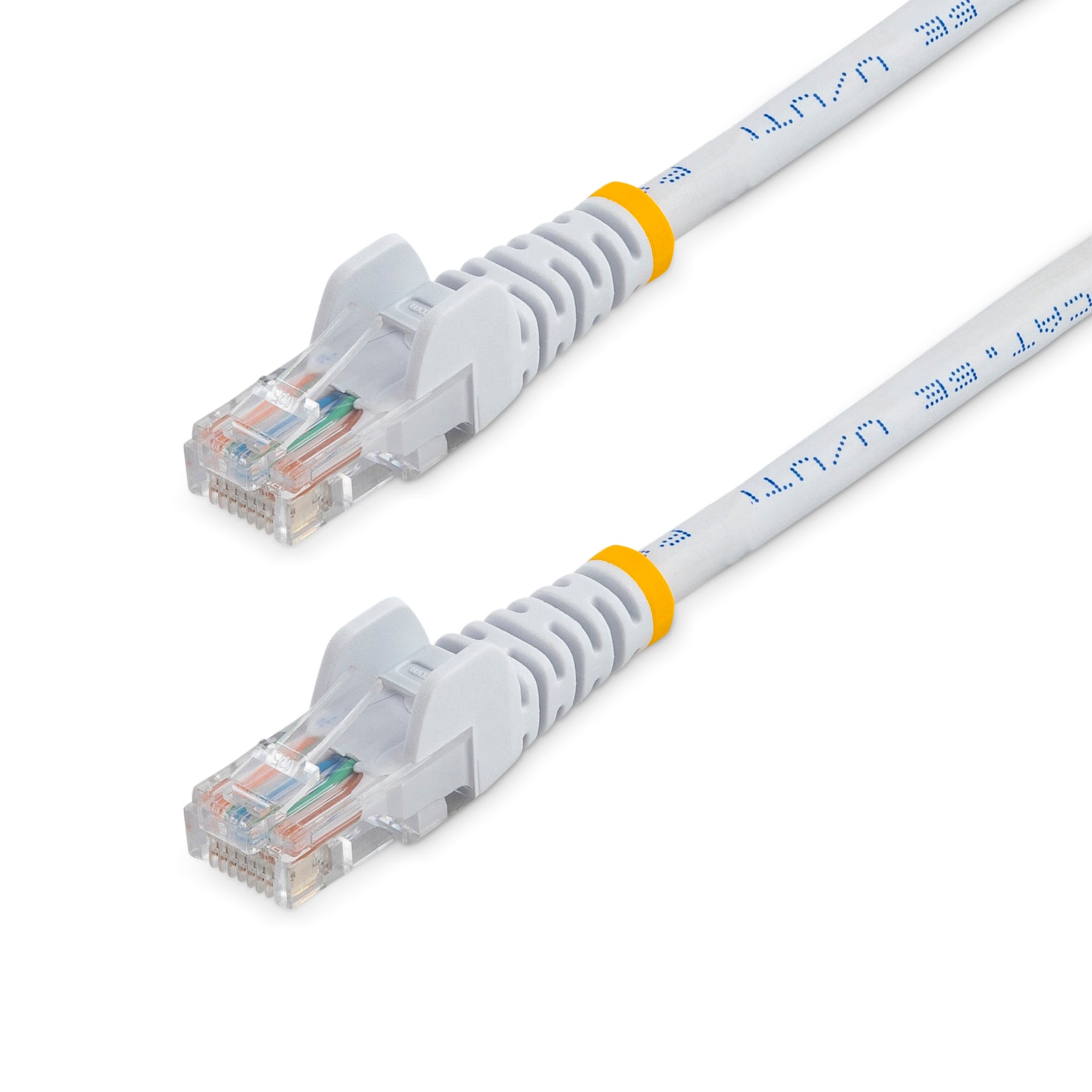 StarTech.com Cat5e Ethernet Cable 7 ft White - Cat 5e Snagless Patch Cable