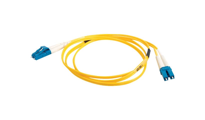 C2G 1m LC-LC 9/125 Duplex Single Mode OS2 Fiber Cable TAA - Yellow - 3ft -