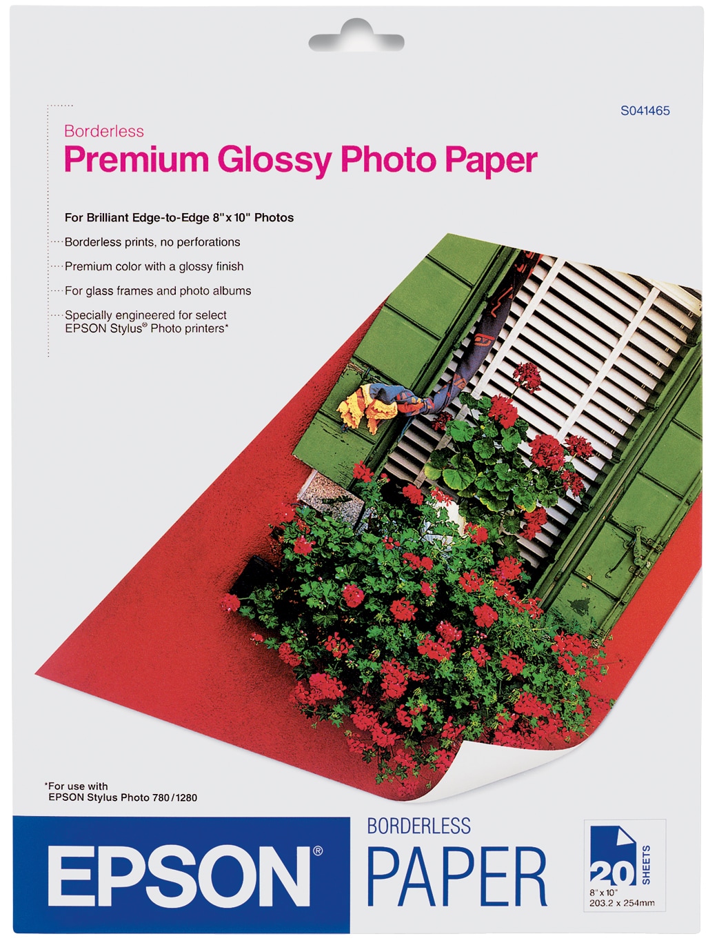 Epson - photo paper - glossy - 20 sheet(s) - - S041465 - Paper & Labels 