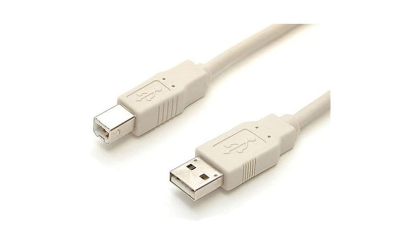 StarTech.com 6 ft Beige A to B USB Cable - M/M - 6ft A to B USB 2.0 Cable