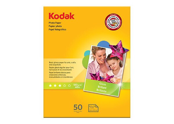 Kodak Photo Paper - photo paper - 100 sheet(s) - Letter - 180 g/m²