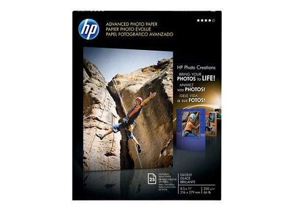 HP Advanced Photo Paper - glossy photo paper - 25 sheet(s)