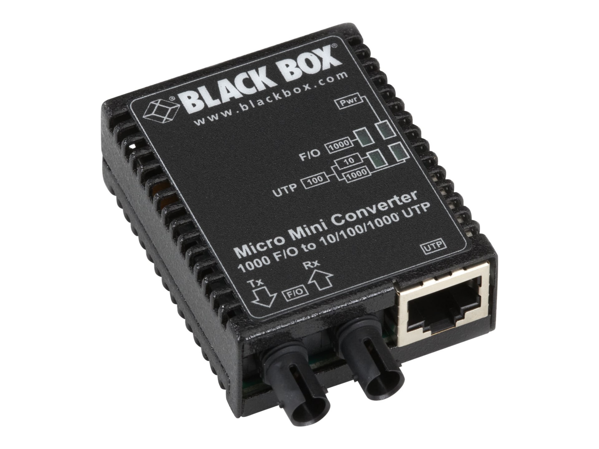 Black Box Micro Mini Media Converter - fiber media converter - 10Mb LAN, 10