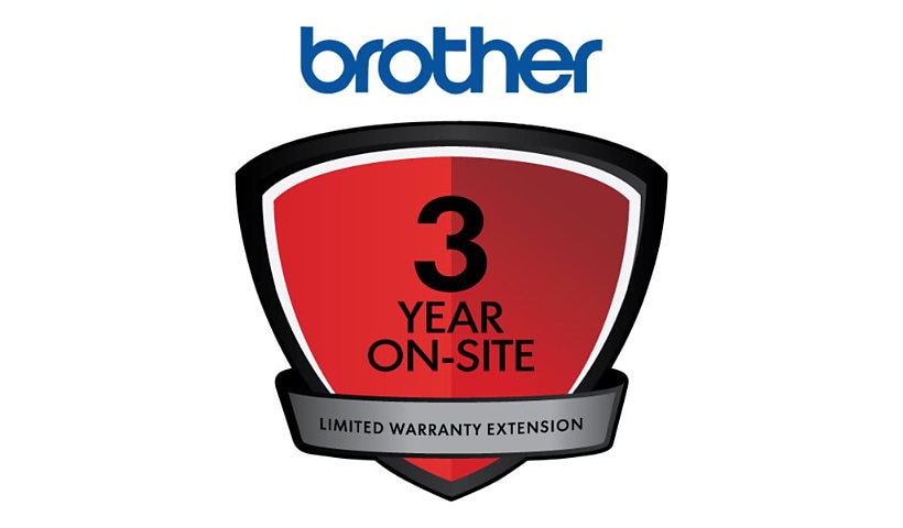 Brother extended service agreement - 3 years - on-site