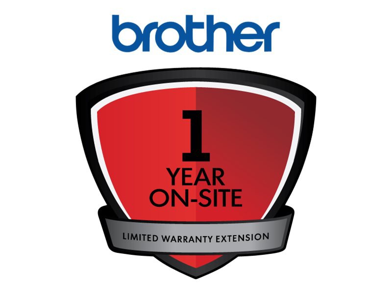 Brother extended service agreement - 1 year - on-site