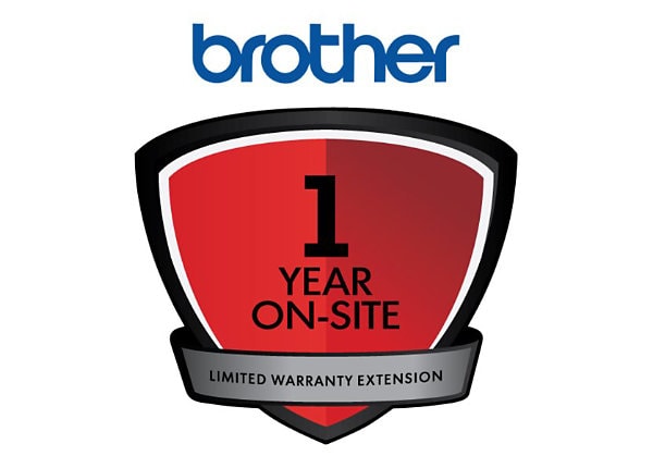 Brother extended service agreement - 1 year - on-site
