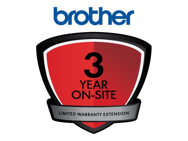 Brother extended service agreement - 3 years - on-site