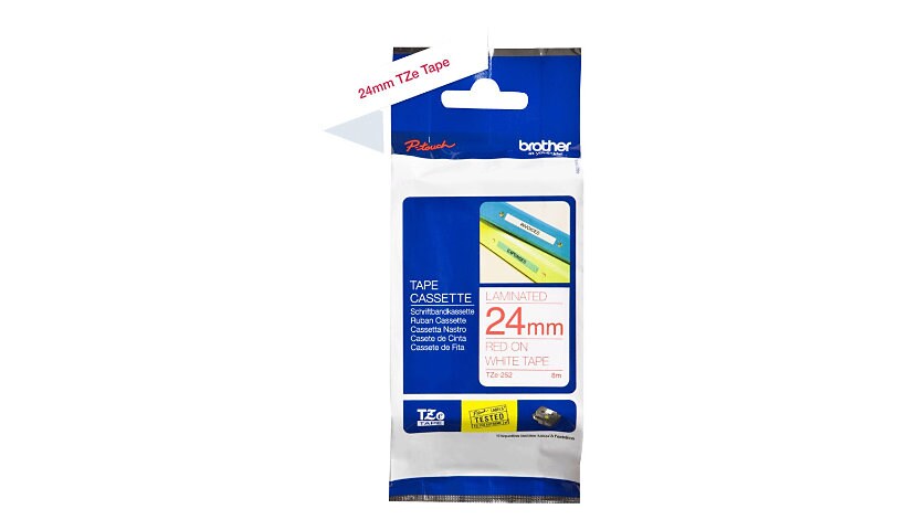 Brother TZe-252 - laminated tape - 1 roll(s) - Roll (2.4 cm x 8 m)