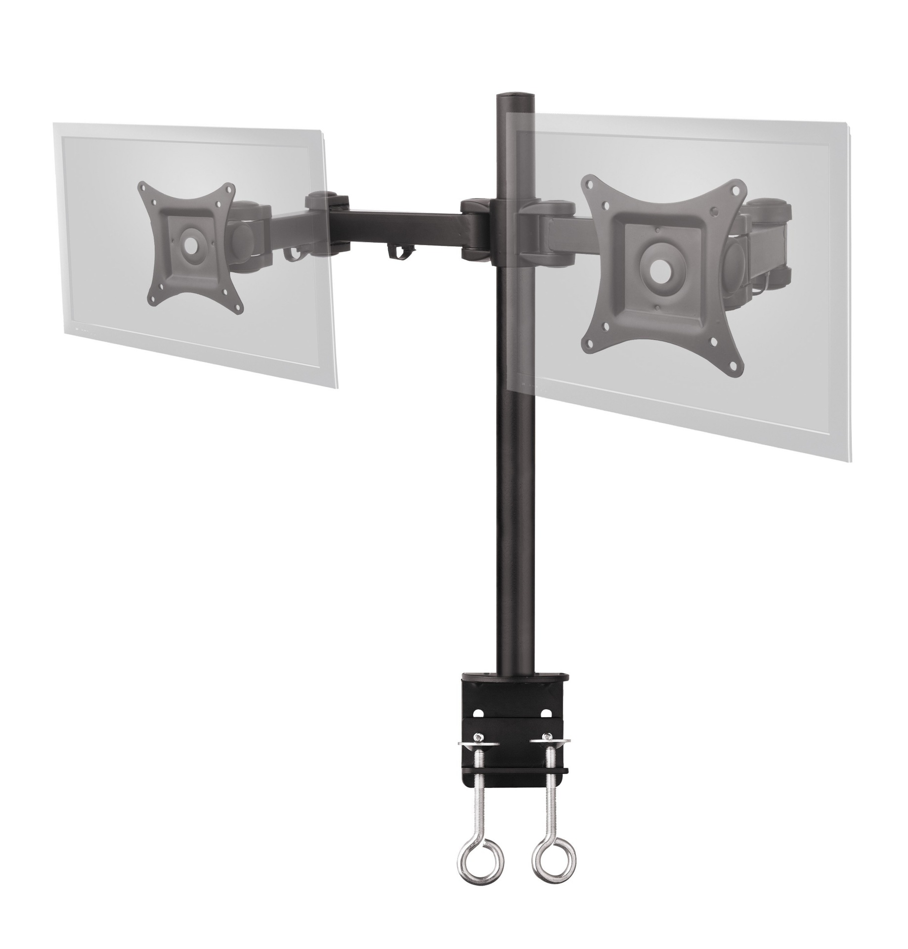 Thumbnail 2 of 11 for SIIG Articulating Dual Monitor Mount - 17-32 INCH