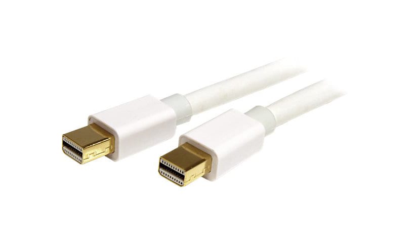 StarTech.com 10ft/3m Mini DisplayPort Cable - 4K x 2K Video Mini DP 1.2 - White mDP Cord for Monitor