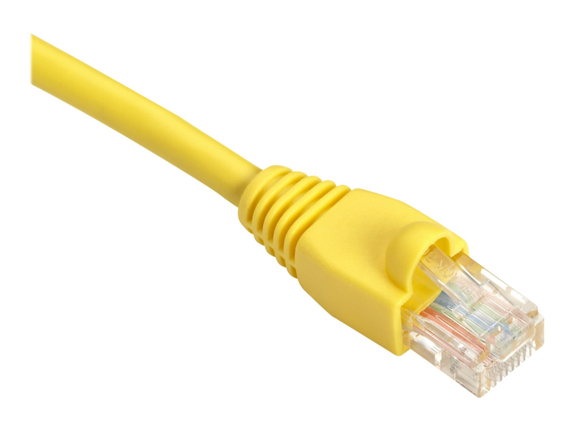 Black Box SpaceGAIN Reduced-Length - patch cable - 9 in - yellow