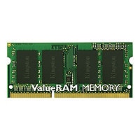 Kingston ValueRAM - DDR3 - module - 8 GB - SO-DIMM 204-pin - 1600 MHz / PC3-12800 - unbuffered